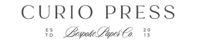 At Curio Press our goal is to make life noteworthy through handcrafted, personalized stationery, note cards and notepads.